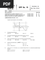 DPP No. 15: Mathematics