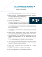 Autorización de Funcionamiento de Centros de Educación Técnico Productiva Privados