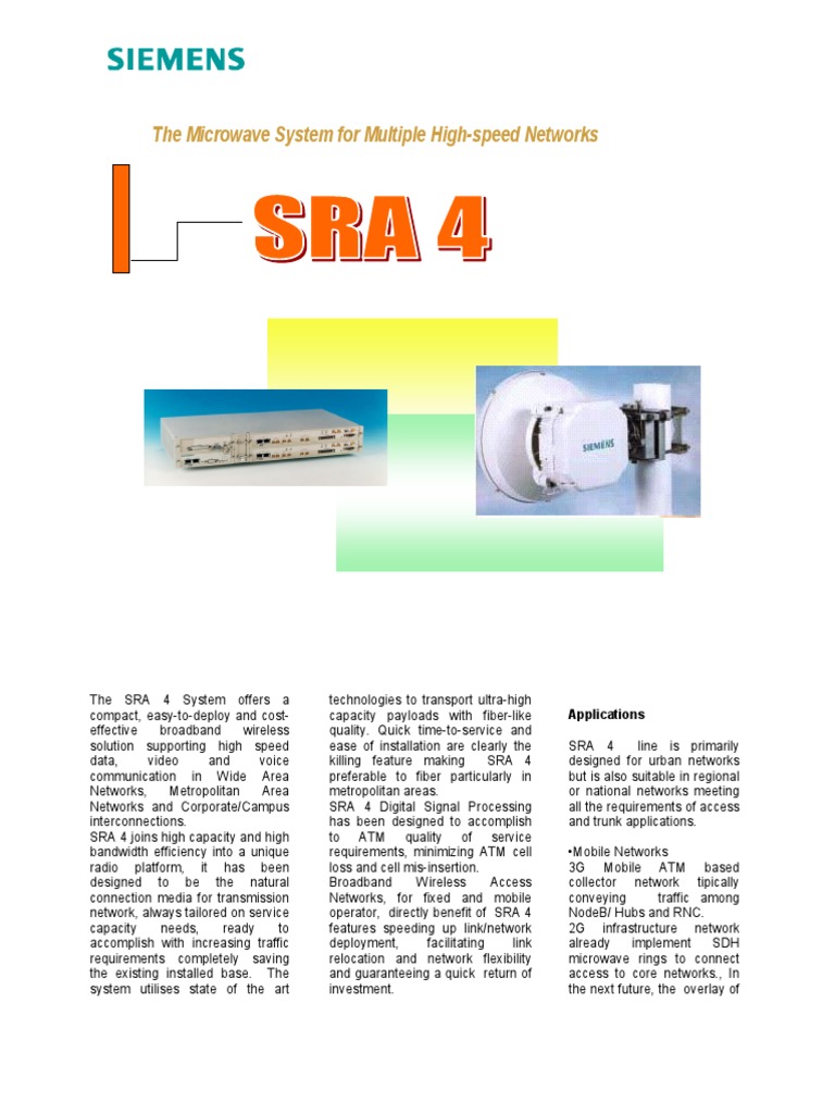 SRA 4: Advanced Broadband Wireless Solution | PDF | Asynchronous ...
