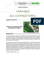 Perfil de Proyecto MANEJO SILVICULTURAL
