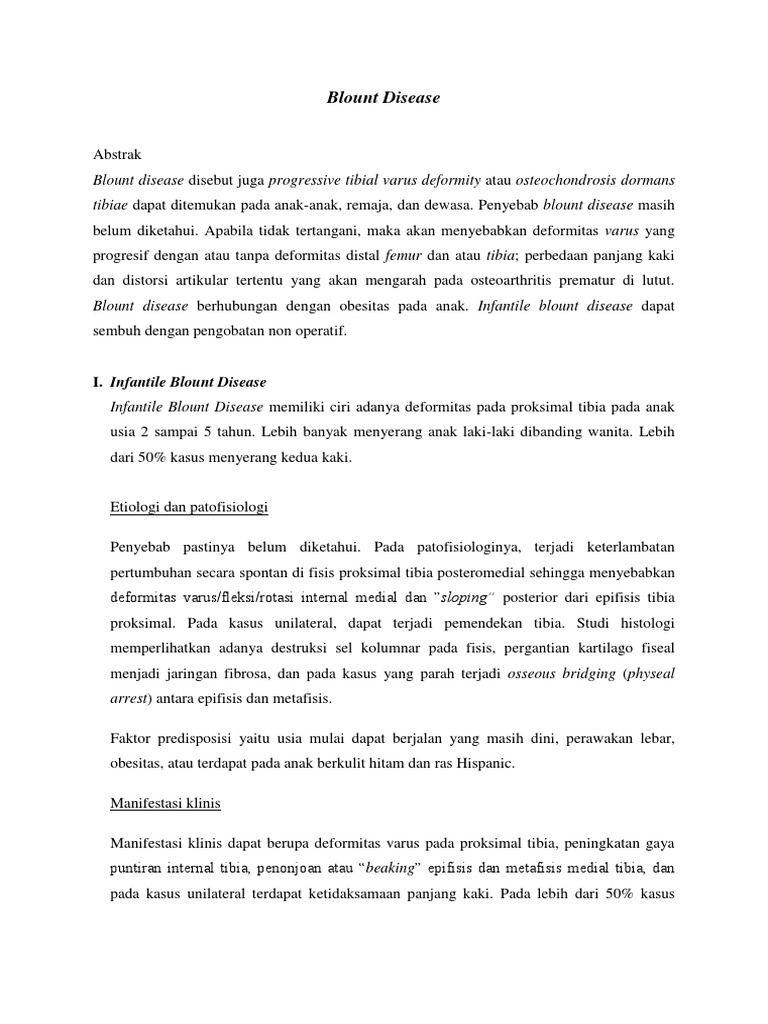 Blount Disease | PDF