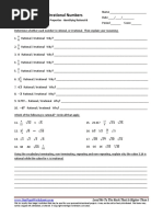 Identifying Rational and Irrational Numbers WKS 05