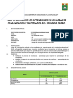 Plan de Mejora 2° Grado 2019