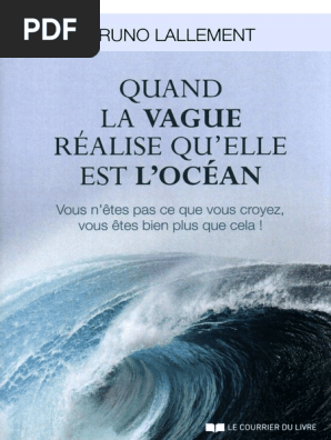 Bruno Lallement Quand La Vague Realise Qu Elle Est L Ocean Pdf Conscience La Perception