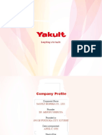 Yakult's Global Operations Strategy and SWOT Analysis