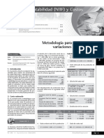 Análisis de variaciones de costos en producción