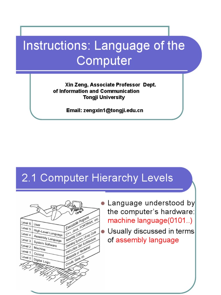 Computer Organization and Design PPT02 | PDF | Assembly Language ...