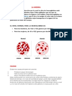 LA ANEMIA Informacion