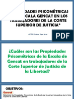 Propiedades Psicométricas de La Escala Gencat en