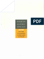 Pour Un Québec Efficace - Rapport Consultation Energie 1996