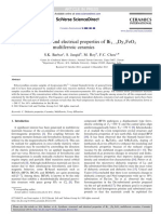 Synthesis, Structural and Electrical Properties of Bi Dy Feo Multiferroic Ceramics