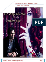 The Vampire Aaron Novel by Tahbeer Khan PDF