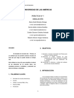 Informe de Practica 1 - Proteus Simulador PDF