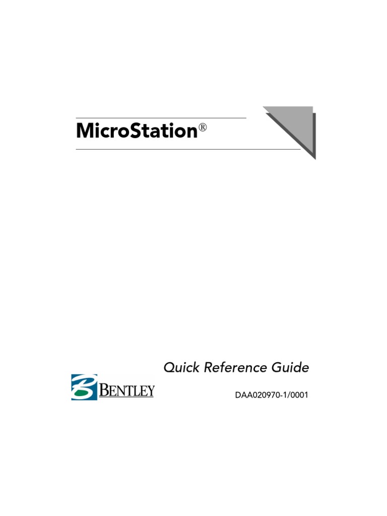 Microstation Quick Reference Guide Pdf Cartesian Coordinate System