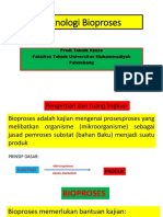 BIOPROSES DAN PERKEMBANGANNYA