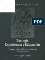 Ecología, Experiencia y Educación. Miguel Esteban
