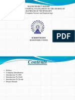 Major Project Report Submitted in Partial Fulfillment of The Degree of Bachelor of Technology (Computer Science and Engineering)