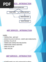 Mep Services: Introduction: Regional Business Head