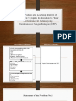 Work Values and Learning Interest of The Grade V Pupils: Its Relation To Their Performance in Edukasyong Pantahanan at Pangkabuhayan (EPP)