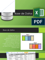 Base de Datos en Excel