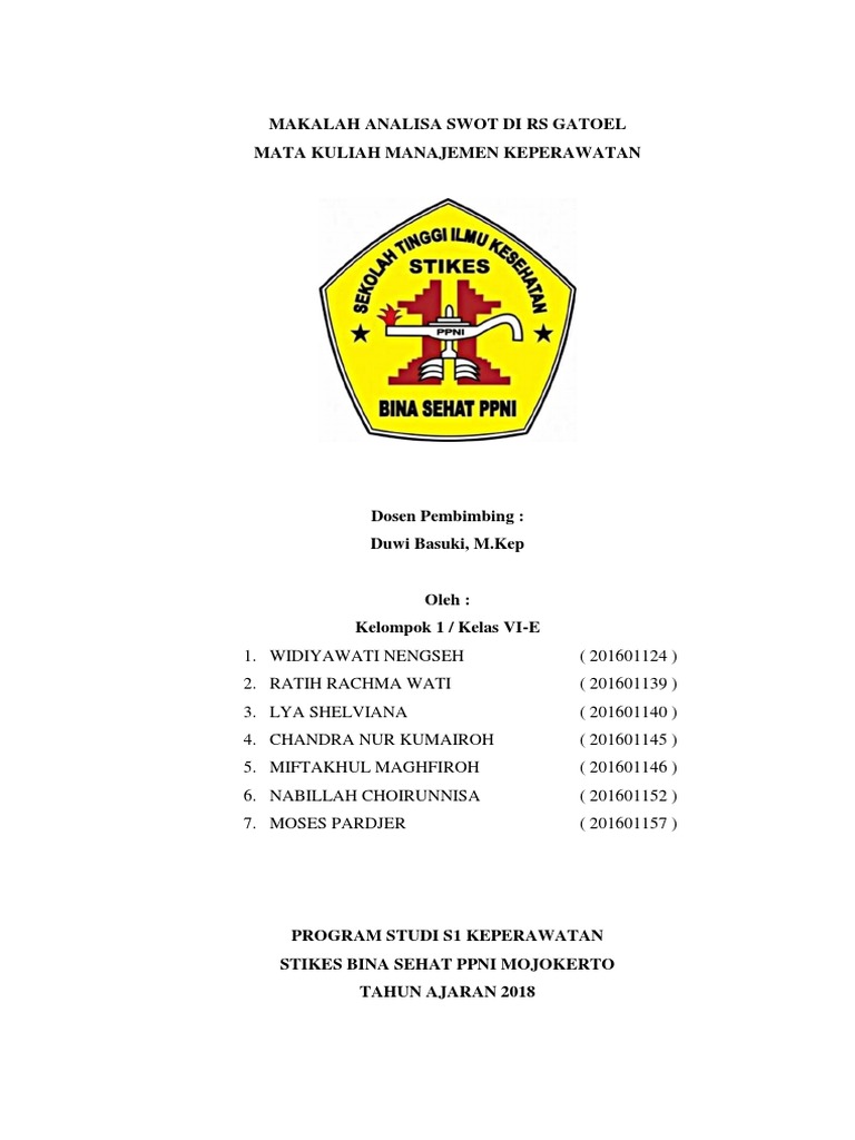 Makalah Analisa Swot Di Rs Campur