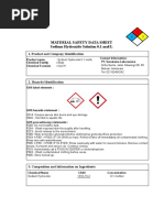 Hydrochloric Acid 33% Safety Data Sheet | PDF | Water | Combustion