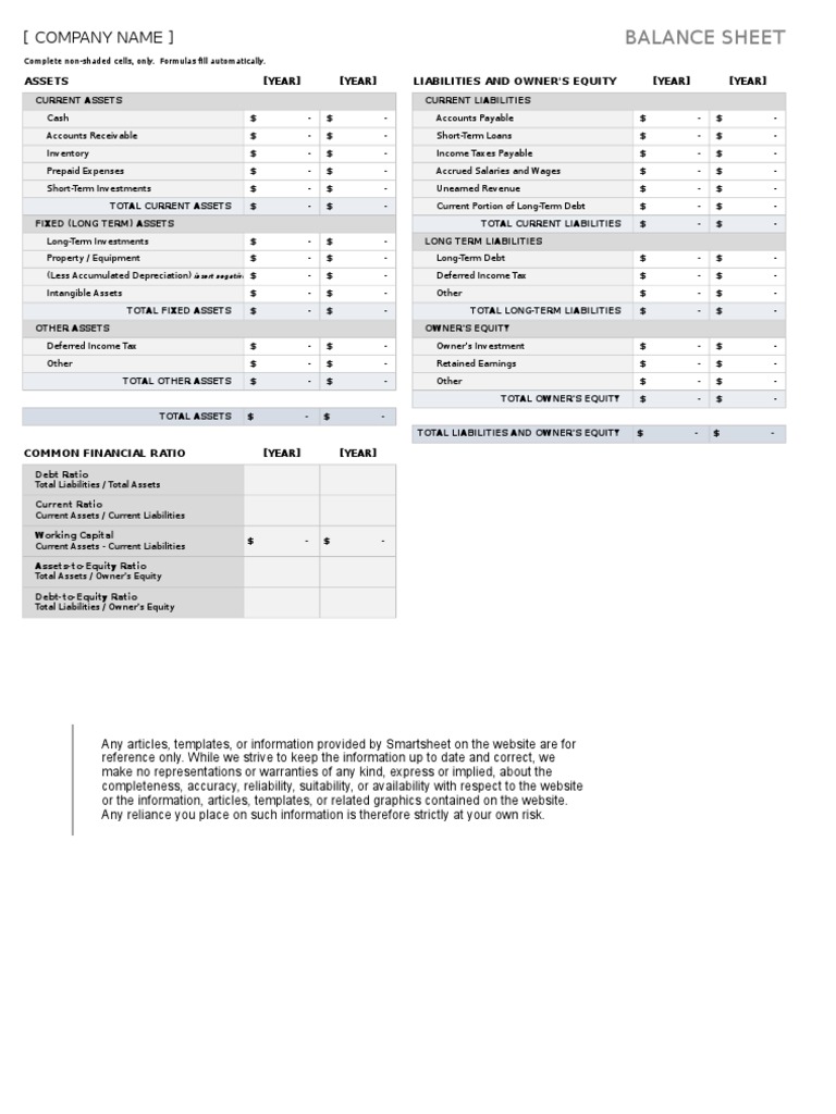 IC Balance Sheet Template 8897 | PDF | Equity (Finance) | Accounting