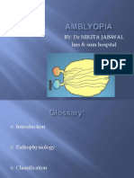 Amblyopia: Pathophysiology, Classification and Management