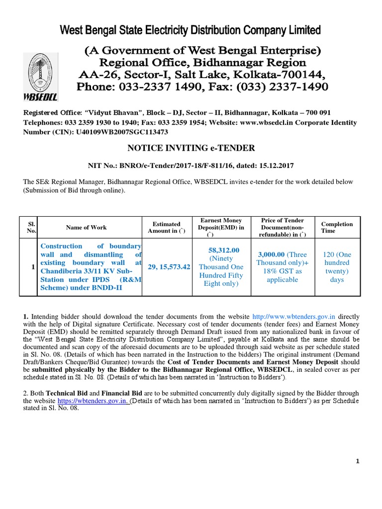 Specification Tender | PDF | Specification (Technical Standard) | Taxes