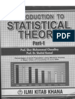 Statistical Theory by Sher Muhammad Chaudhary Part-1 PDF