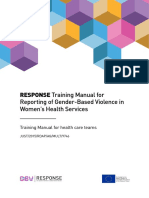 RESPONSE Training Manual For: Reporting of Gender-Based Violence in Women's Health Services