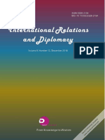 International Relations and Diplomacy (ISSN2328-2134) Volume 6, Number 12,2018