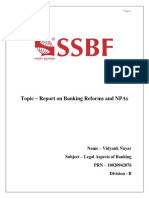 Banking Reforms and NPAs Report Summary