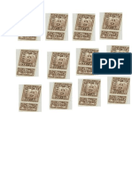 Timbres Fiscales de 3 Quetzales