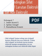 KEL 7 Membandingkan Sifat Koligatif Larutan Elektrolit Dan Non Elektrolit