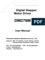 Fully Digital Stepper Motor Driver DM278M User Manual