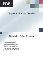 Chapter 2 - Python Overview