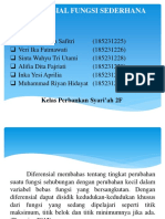 Diferensial Fungsi Sederhana