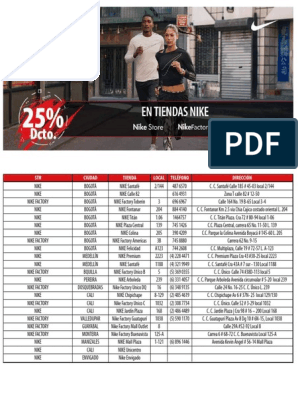 Tiendas Nike | PDF | Edificios comerciales | al por menor