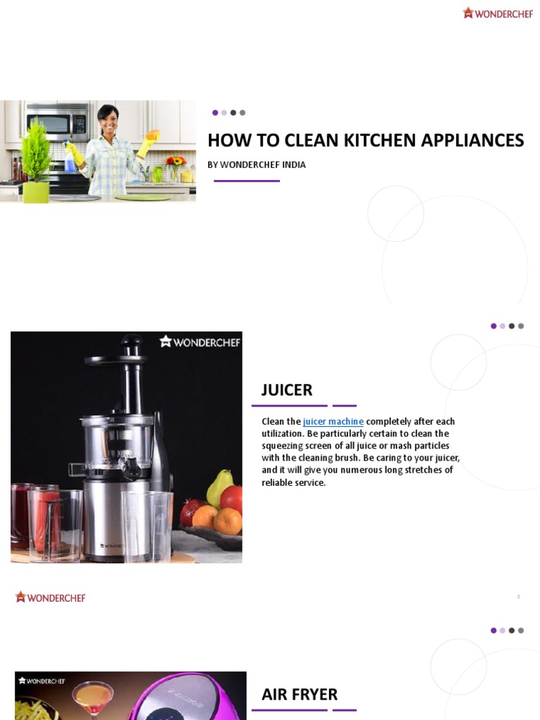 How To Clean Kitchen Appliances PDF
