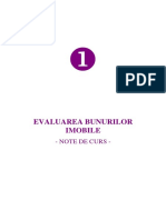 Evaluarea Bunurilor Imobile - Note de Curs PDF