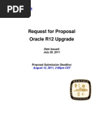 RFP 3645 R12 Upgrade