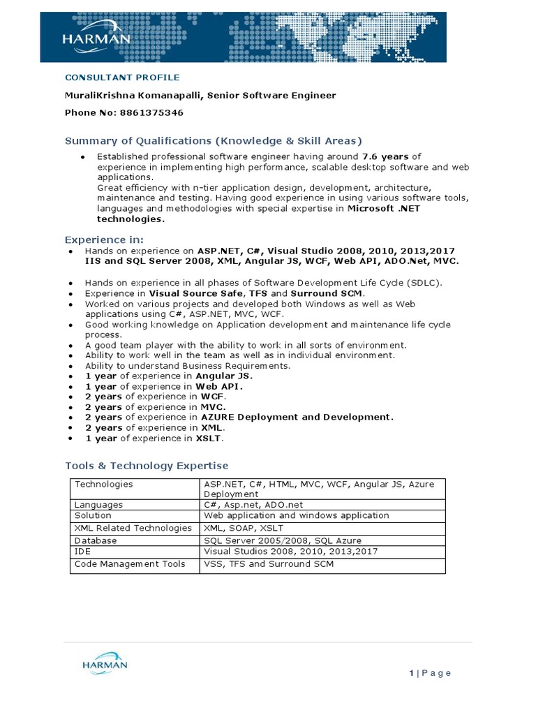 Software Engineer Expertise | PDF | Web Application | Microsoft Visual ...