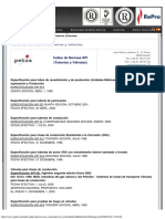 Indice de Normas API Tuberias y Valvulas PDF