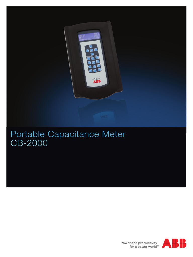 1HSM 9543 3210en Portable Capacitance Meter CB2000 English PDF Capacitor Personal Computers