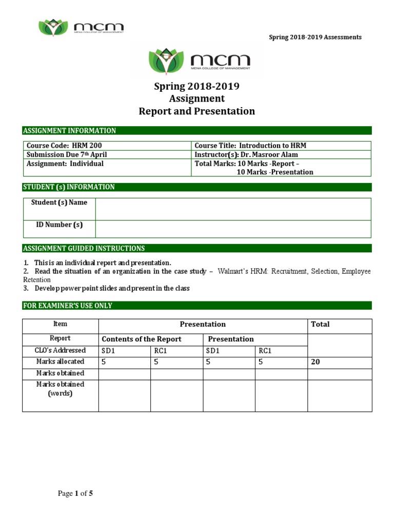 HRM Assignment PDF | PDF | Human Resource Management | Recruitment