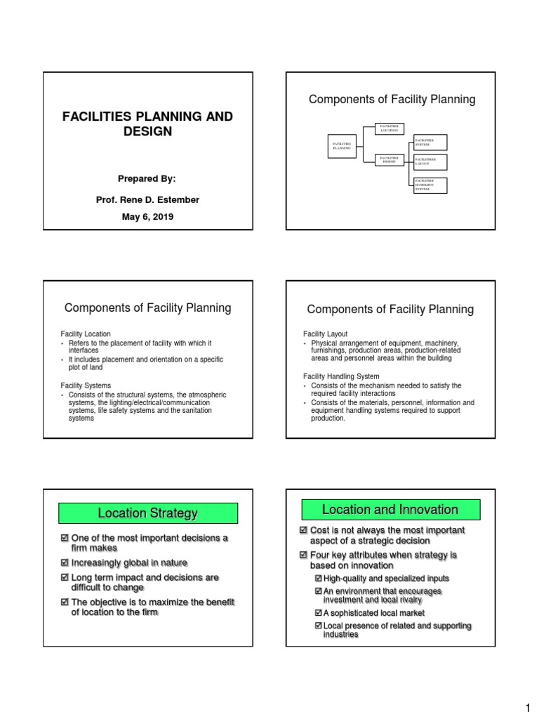 Review Materials in Facilities Planning and Design | PDF | Labour ...