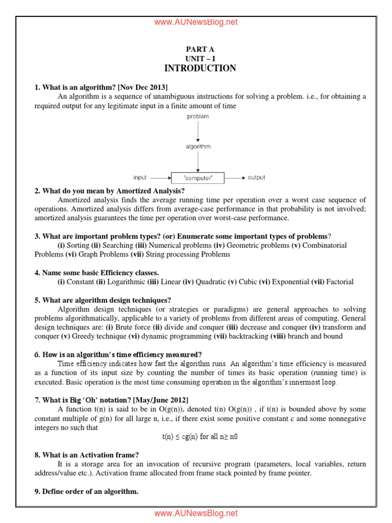 Design and Analysis of Algorithm | PDF | Time Complexity | Linear ...