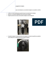 Procedimiento de Encendido y Apagado de La Máquina