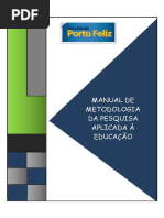 Manual de Metodologia Da Pesquisa Aplicada à Educação - Almeida & Leite 2016